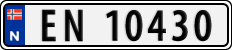 License plate of Norway, Cars