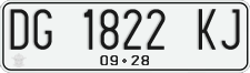 License plate of Indonesia, Regular plates