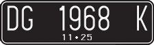 License plate of Indonesia, Regular plates