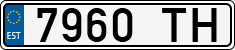 License plate of Estonia, Special vehicles