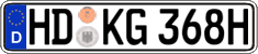 German license plate, Plates for oldtimers (type 
