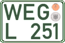 German license plate, Regular plates