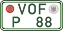 German license plate, Regular plates