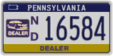 Pennsylvania, Dealer (N/D 12345 | P/R 12345)