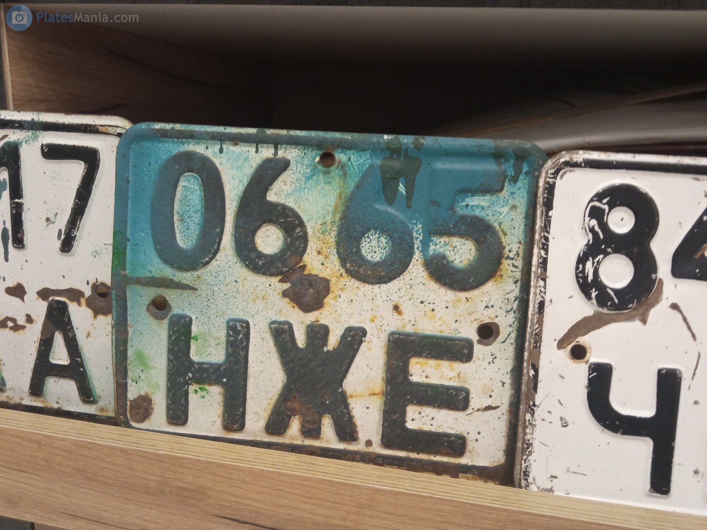 0665 НЖЕ, License plate without vehicle 