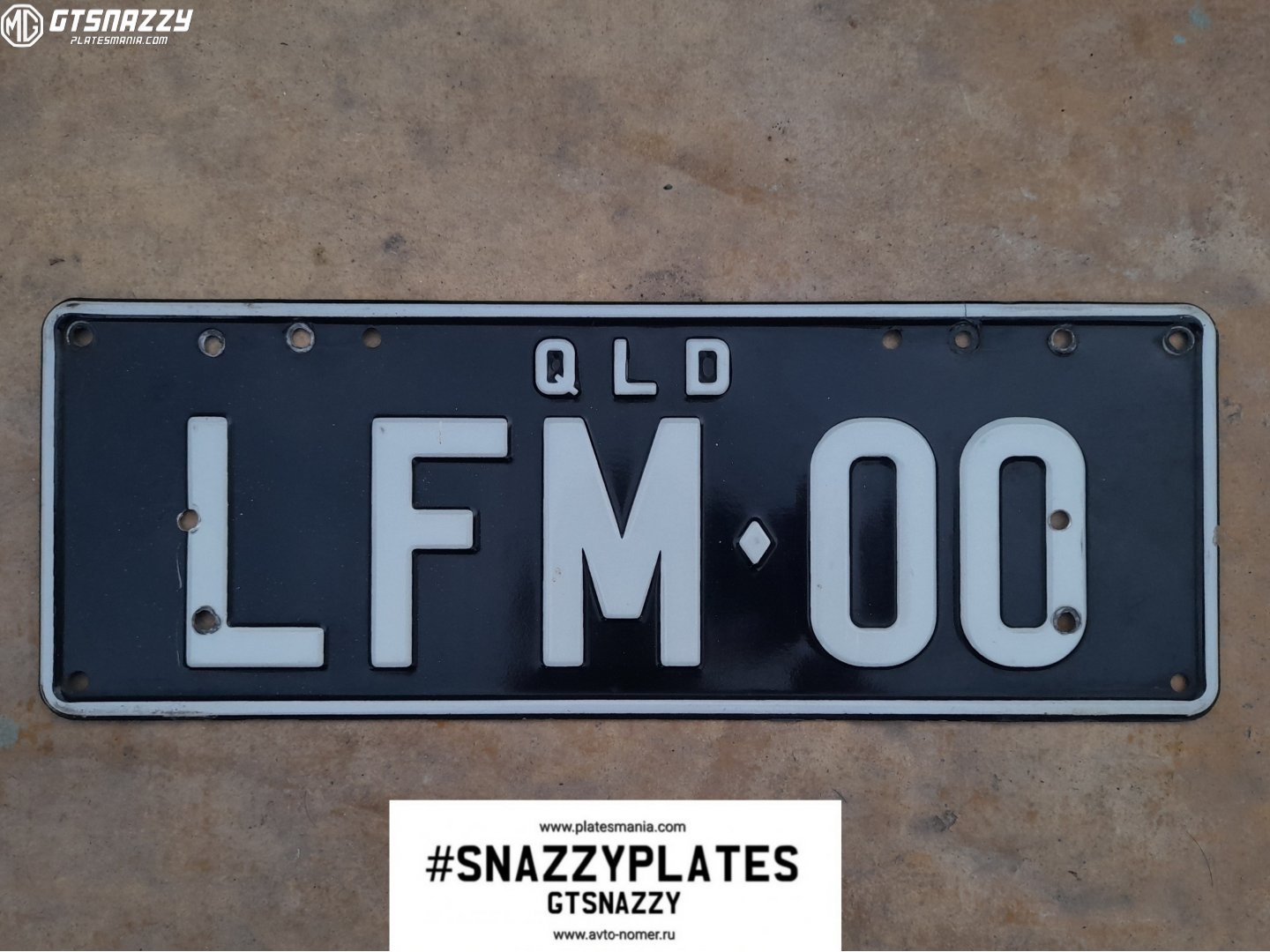 LFM-00, License plate without vehicle 