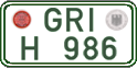 German license plate, Regular plates