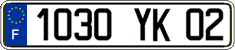 French license plate, FNI