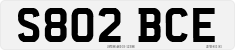 License plate of the United Kingdom, 1983 year system