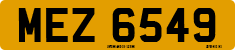 License plate of the United Kingdom, Northern Ireland (1966)