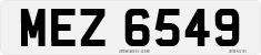 License plate of the United Kingdom, Northern Ireland (1966)