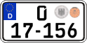 German license plate, Diplomatic