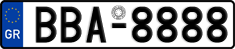 License plate of Greece, Cars