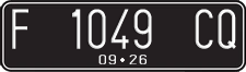 License plate of Indonesia, Regular plates