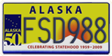 Alaska, Specialty plates (ABC123)