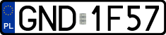 License plates of Poland, Regular car plates