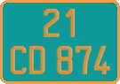 French license plate, Diplomatic
