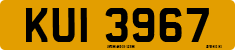 License plate of the United Kingdom, Northern Ireland (1966)