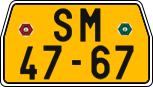 License plate of the Czech Republic, Commercial vehicles (1960)