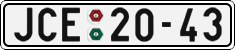 License plate of the Czech Republic, Cars (1960)