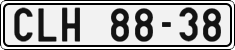 License plate of the Czech Republic, Cars (1960)
