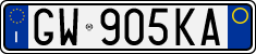 License plate of Italy, Cars (1994 year series)