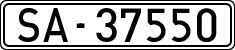 License plates of Spain, 1900 year series