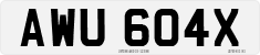 License plate of the United Kingdom, 1963 year system