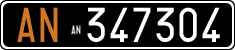 License plate of Italy, Cars (1927 year series)
