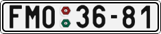 License plate of the Czech Republic, Cars (1960)