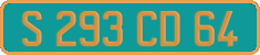 French license plate, Diplomatic