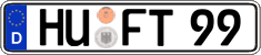 German license plate, Regular plates