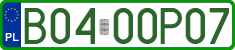 License plates of Poland, Professional plates