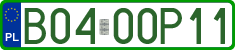 License plates of Poland, Professional plates