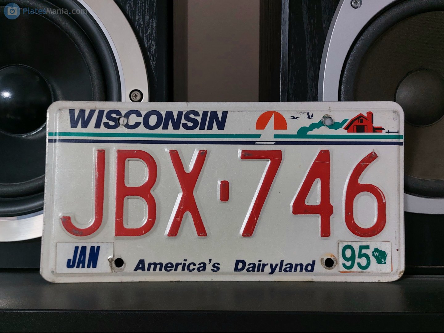 JBX-746, License plate without vehicle 