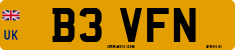 License plate of the United Kingdom, 1983 year system