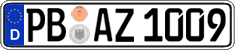 German license plate, Regular plates