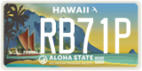 Hawaii, Specialty plates (AB12C)