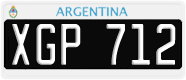 License plate of Argentina, Cars (1995, ABC 123)