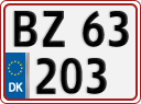 License plate of Denmark, Regular plates