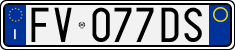License plate of Italy, Cars (1994 year series)
