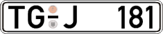 German license plate, Regular plates