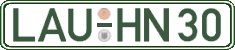 German license plate, Regular plates