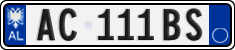 License plate of Albania, Cars (2011)