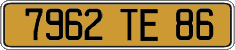 French license plate, FNI