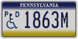 Pennsylvania, Vehicles for disabled persons