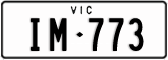 Victoria, Vanity Plates