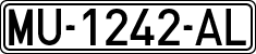 License plates of Spain, 1971 year series