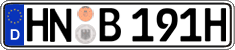 German license plate, Plates for oldtimers (type 