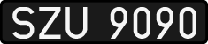 License plates of Poland, 1976 year system